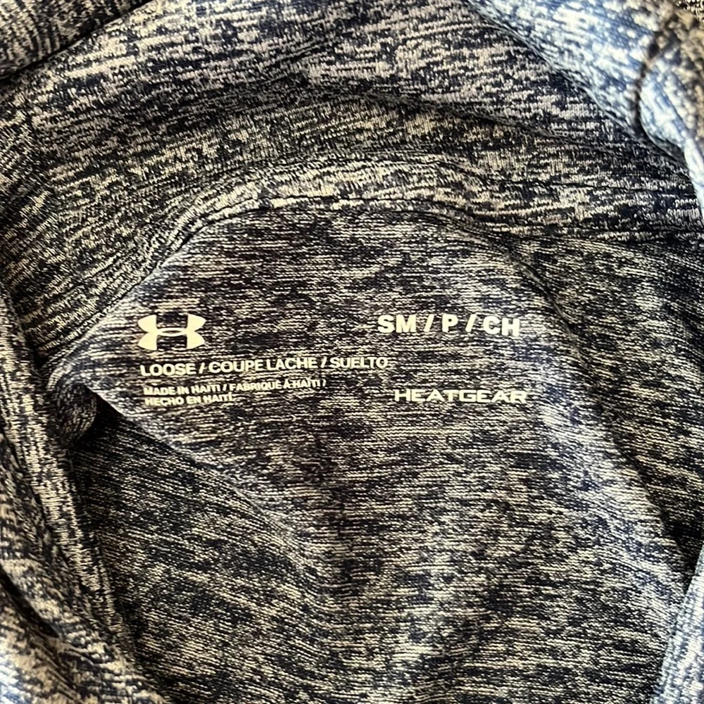 heather navy under armour hooded long sleeve small - Picture 2 of 3